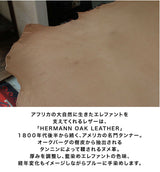 【2023スペシャル 】 CA6 藍染エレファント×ハーマンオーク カードケース / コンパクトウォレット