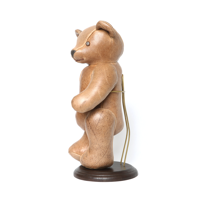 ミュージアムグッズ期間限定発売(発売期間 2月25日〜3月10日) LEATHER ANIMALS TEDDY BEAR /  革の動物シリーズ テディベア(スタンド付)
