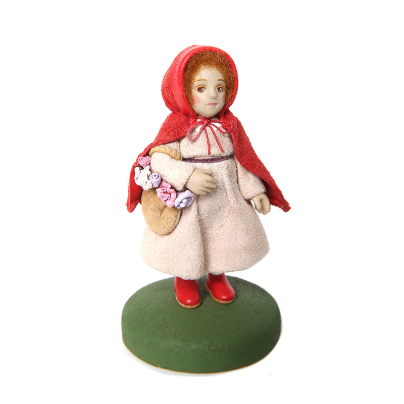 ミュージアムグッズ期間限定発売(発売期間 2月25日〜3月10日) LEATHER DOLL   /  革の人形シリーズ (赤ずきんの少女）