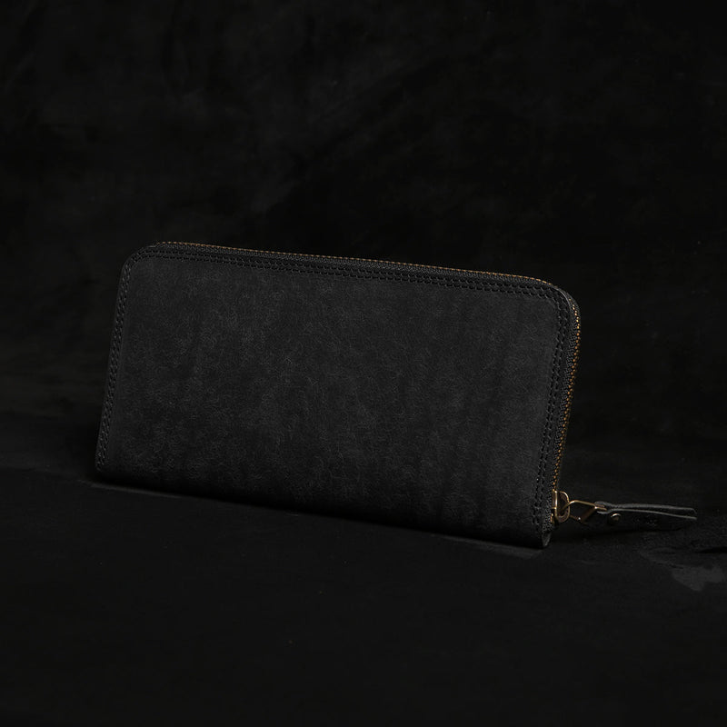 【2023スペシャル 】FW1 オイルエレファント×マットバケッタ ジップロングウォレット