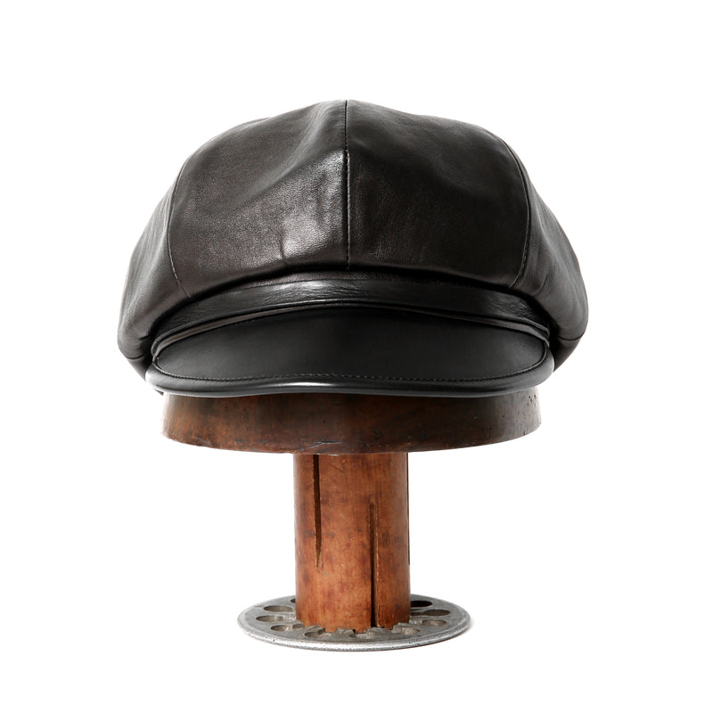 【2023AW COLLECTION】"MOTOR NEW VINTAGE" HORSE FRONT LEATHER BIKERS CAP ホースフロントレザー バイカーズキャップ