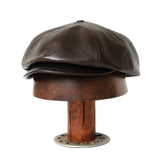 【2023AW COLLECTION】"MOTOR NEW VINTAGE" HORSE FRONT LEATHER BIKERS CAP ホースフロントレザー バイカーズキャップ