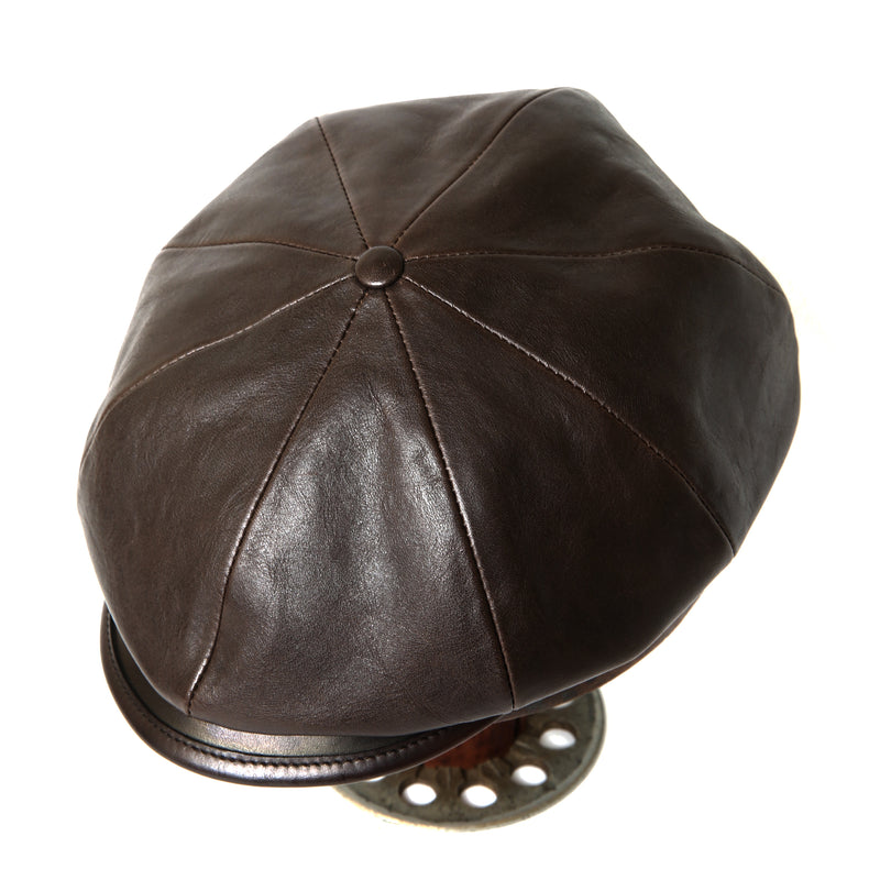 【2023AW COLLECTION】"MOTOR NEW VINTAGE" HORSE FRONT LEATHER BIKERS CAP ホースフロントレザー バイカーズキャップ