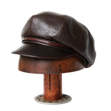 【2023AW COLLECTION】"MOTOR NEW VINTAGE" HORSE FRONT LEATHER BIKERS CAP ホースフロントレザー バイカーズキャップ