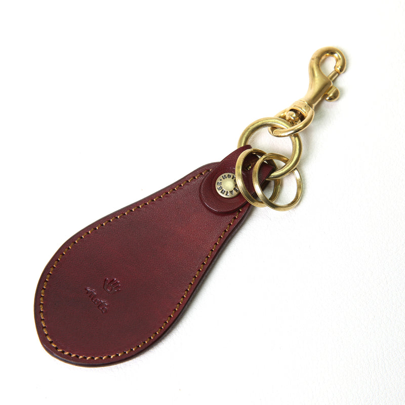 KH10D HAND-DYED SHOEHORN KEY HOLDER / ハンドダイ 靴べらキーホルダー