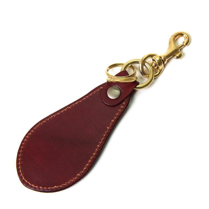 KH10D HAND-DYED SHOEHORN KEY HOLDER / ハンドダイ 靴べらキーホルダー