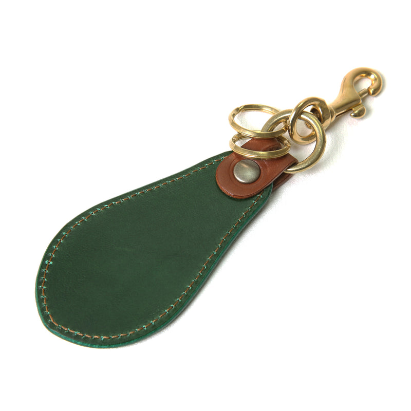 KH10D HAND-DYED SHOEHORN KEY HOLDER / ハンドダイ 靴べらキーホルダー
