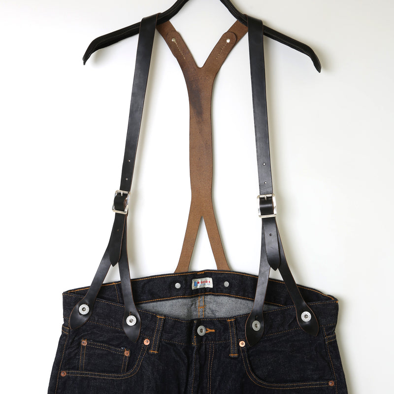 "MOTOR NEW VINTAGE"  HORWEEN CHROMEXCEL LEATHER SUSPENDER ホーウィン クロムエクセルレザー サスペンダー