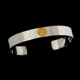【2023AW COLLECTION】BC-04 FLAT BANGLE (24K GOLD ACCENT)  /  K24イーグルスタンプ付平打ちバングル