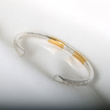 【2023AW COLLECTION】 BT-02D TSUKI TO TAIYO BANGLE(24K GOLD DOUBLE ACCENT)  /  月と太陽 バングル (K24＆999SV)