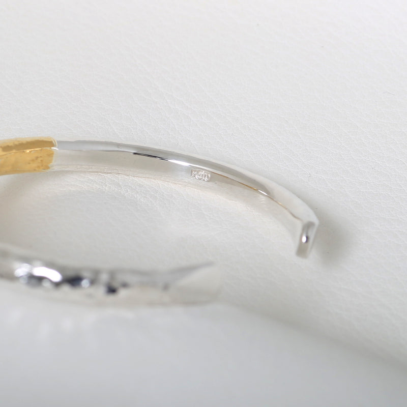 【2023AW COLLECTION】 BT-02D TSUKI TO TAIYO BANGLE(24K GOLD DOUBLE ACCENT)  /  月と太陽 バングル (K24＆999SV)