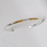 【2023AW COLLECTION】 BT-01D TSUKI TO TAIYO BANGLE(24K GOLD DOUBLE ACCENT)  /  月と太陽 バングル (K24＆999SV)