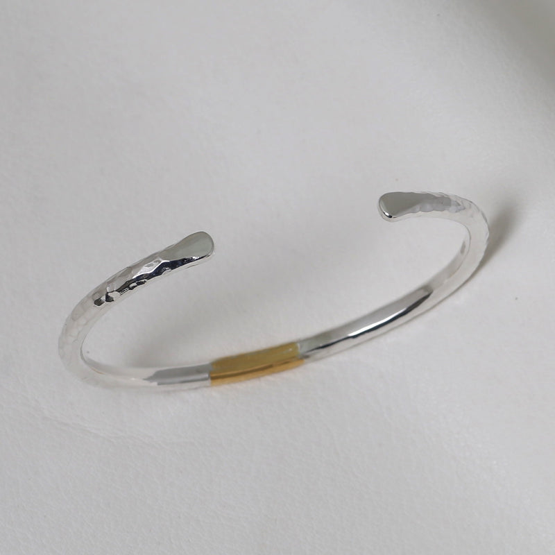 BT-01 TSUKI TO TAIYO BANGLE(24K GOLD ACCENT) / 月と太陽