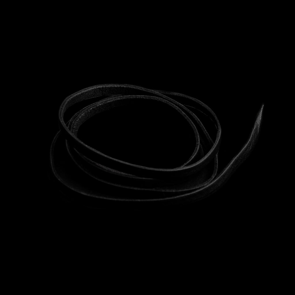 LC-01 , LEATHER LACE, BLACK / 黒レザーレース（約100cm