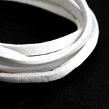 LC-02 , LEATHER LACE , WHITE / 白レザーレース（約100cm)