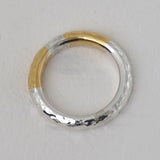 【2023AW COLLECTION】RT-02D TSUKI TO TAIYO RING(24K GOLD DOUBLE ACCENT)  /  月と太陽 リング (K24＆999SV)