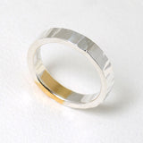 【2023AW COLLECTION】RT-05 TSUKI TO TAIYO RING(24K GOLD ACCENT)  /  月と太陽 リング (K24＆999SV)