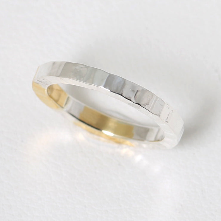 【2023AW COLLECTION】RT-04D TSUKI TO TAIYO RING(24K GOLD ACCENT)  /  月と太陽 リング (K24＆999SV)