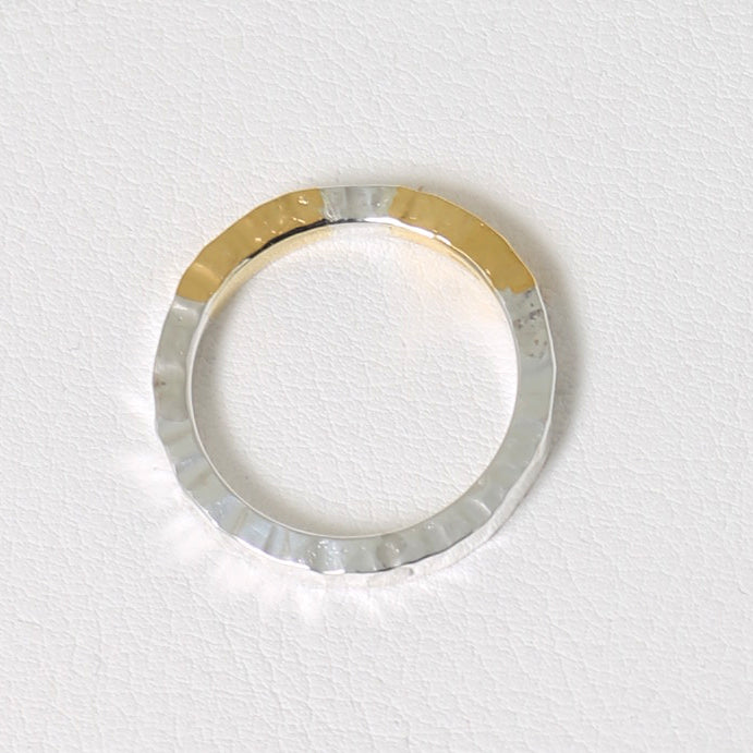 【2023AW COLLECTION】RT-04D TSUKI TO TAIYO RING(24K GOLD ACCENT)  /  月と太陽 リング (K24＆999SV)