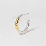 【2023AW COLLECTION】  PT-03 TSUKI TO TAIYO PIERCE(24K GOLD ACCENT)  /  月と太陽 ピアス (K24＆999SV)