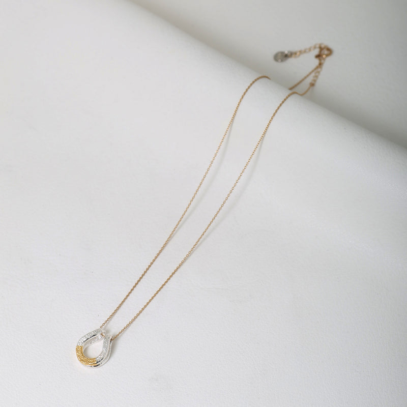 【2023AW COLLECTION】   N-02M TSUKI TO TAIYO NECKLACE (24K GOLD ACCENT)  /  月と太陽 ネックレス (K24＆999SV)