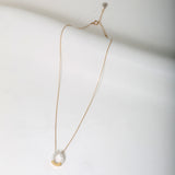 【2023AW COLLECTION】   N-02M TSUKI TO TAIYO NECKLACE (24K GOLD ACCENT)  /  月と太陽 ネックレス (K24＆999SV)