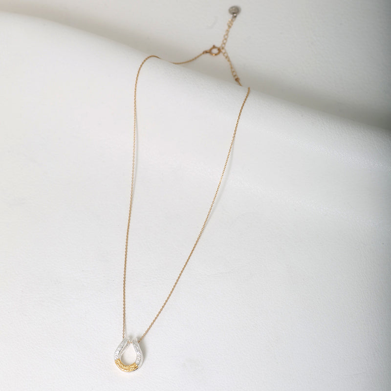 【2023AW COLLECTION】   N-02M TSUKI TO TAIYO NECKLACE (24K GOLD ACCENT)  /  月と太陽 ネックレス (K24＆999SV)