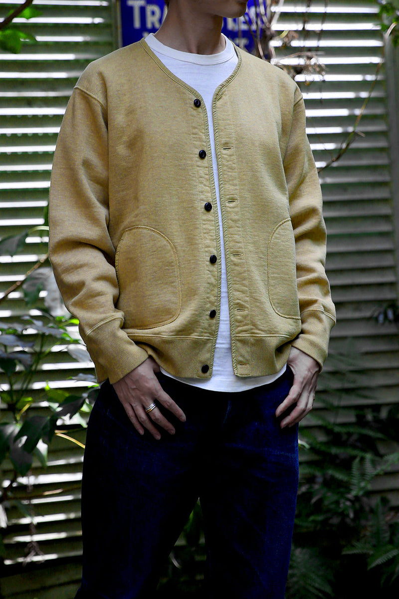 【2024SS COLLECTION】"MOTOR NEW VINTAGE"  OLD LOOPWHEEL COTTON SWEAT CARDIGAN  旧吊り編みコットン スウェットカーディガン