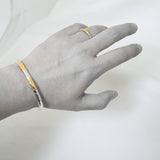 BT-02D TSUKI TO TAIYO BANGLE(24K GOLD DOUBLE ACCENT)  /  月と太陽 バングル (K24＆999SV)