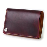 W2D ≪BURGUNDY≫ HAND-DYED MIDDLE WALLET / 手染めミドルウォレット