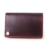 W2D ≪BURGUNDY≫ HAND-DYED MIDDLE WALLET / 手染めミドルウォレット