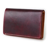 W2D ≪BURGUNDY≫ HAND-DYED MIDDLE WALLET / 手染めミドルウォレット