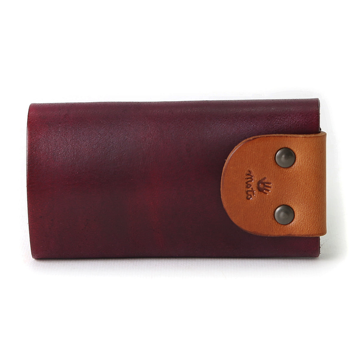 KC5D ≪BURGUNDY≫ HAND-DYED KEY CASE / 手染めキーケース