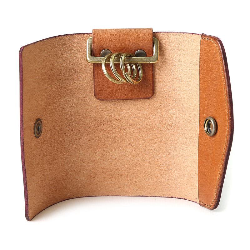 KC5D ≪DARK BROWN≫ HAND-DYED KEY CASE / 手染めキーケース