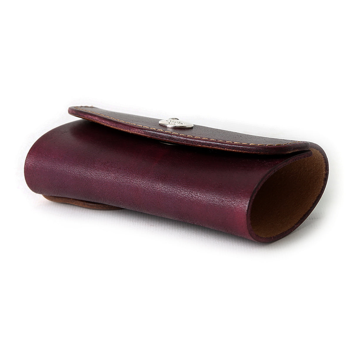 KC5D ≪BURGUNDY≫ HAND-DYED KEY CASE / 手染めキーケース