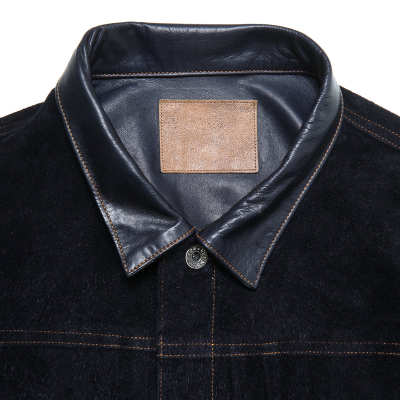 【2024AW COLLECTION】"MOTOR NEW VINTAGE"  WASHABLE HORSE ROUGH OUT JACKET  ウォッシャブルホースラフアウト ジャケット Gジャン