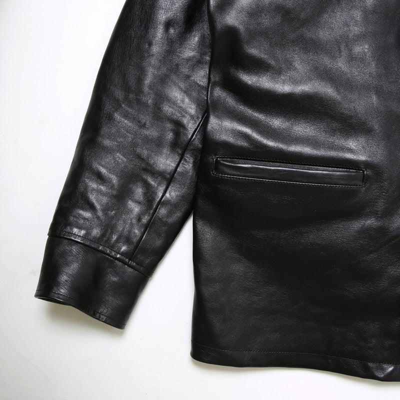 【2024SS COLLECTION】"MOTOR NEW VINTAGE"  ITALIAN HORSE LEATHER CAR COAT  イタリアンホースレザー カーコート