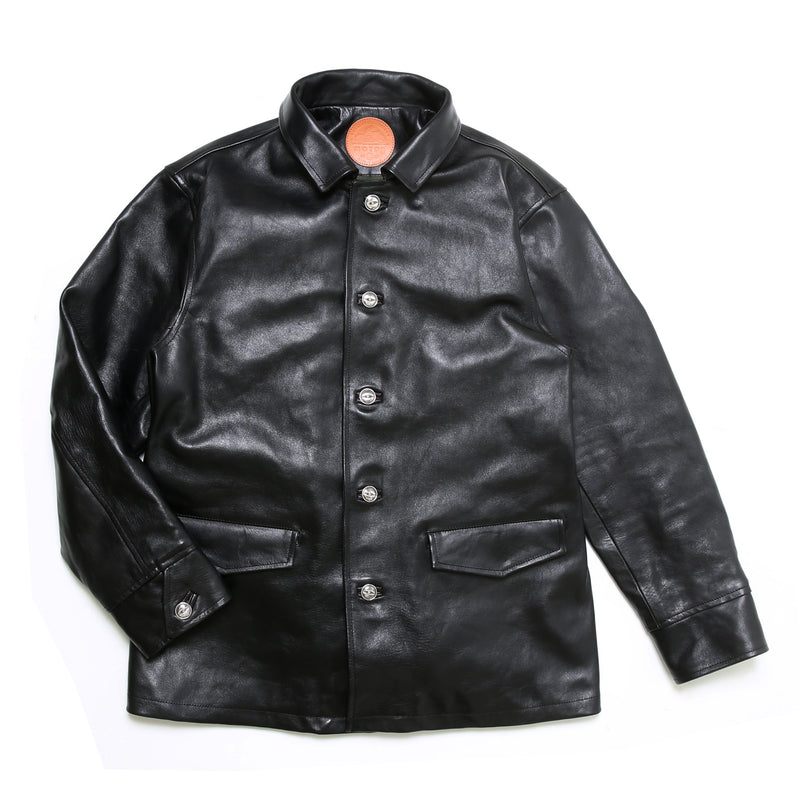 【2024SS COLLECTION】"MOTOR NEW VINTAGE"  ITALIAN HORSE LEATHER CAR COAT  イタリアンホースレザー カーコート