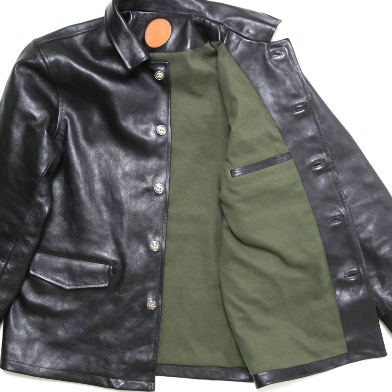 【2024SS COLLECTION】"MOTOR NEW VINTAGE"  ITALIAN HORSE LEATHER CAR COAT  イタリアンホースレザー カーコート