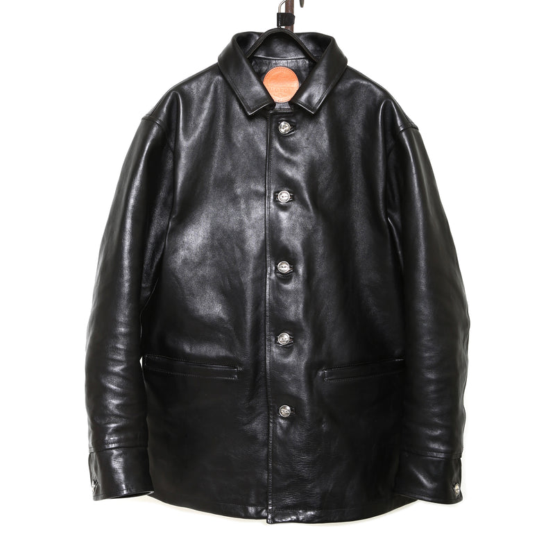 菅田将暉vintage leather car coat レザーカーコート - レザージャケット