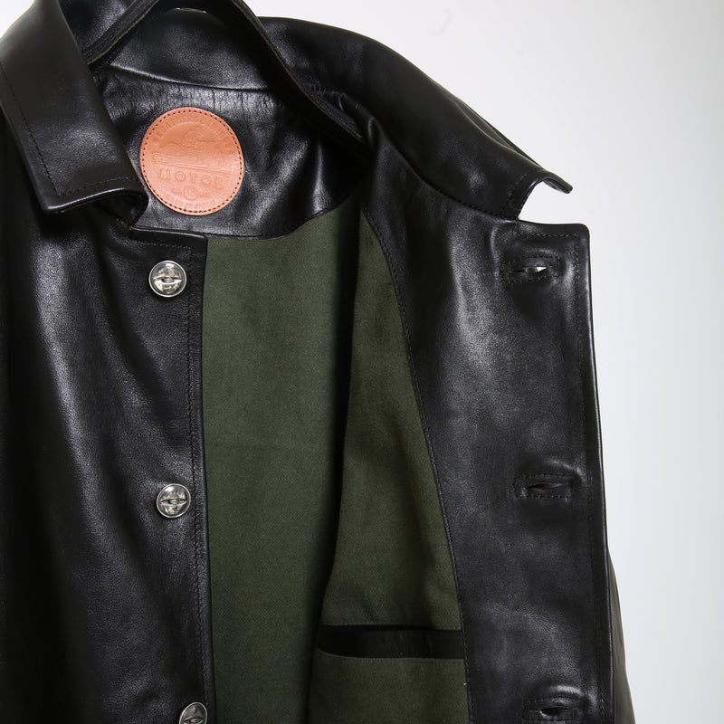 【2024SS COLLECTION】"MOTOR NEW VINTAGE"  ITALIAN HORSE LEATHER CAR COAT  イタリアンホースレザー カーコート