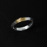 【2023AW COLLECTION】RTN-11 TSUKI TO TAIYO NATIVE STAMP RING (24K GOLD ACCENT)  /  月と太陽　ネイティブスタンプ リング