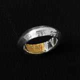 RTN-12 TSUKI TO TAIYO NATIVE STAMP RING (24K GOLD ACCENT)  /  月と太陽　ネイティブスタンプ リング