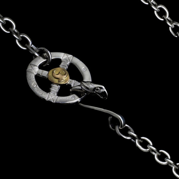 CH-10 , BOLD ROUND CHAIN , WHEEL(18KGOLD ACCENT) , LARGE