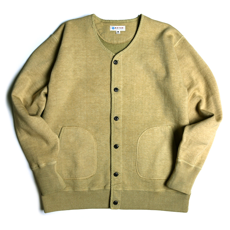 【2024SS COLLECTION】"MOTOR NEW VINTAGE"  OLD LOOPWHEEL COTTON SWEAT CARDIGAN  旧吊り編みコットン スウェットカーディガン