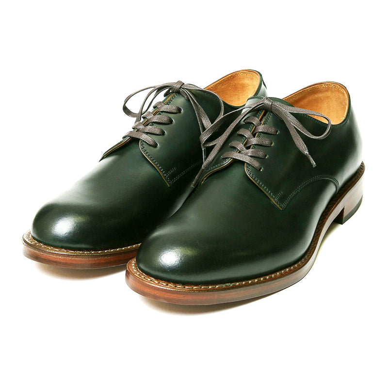 #2100 CORDOVAN PLAIN TOE SHOES  GREEN コードバンプレーントゥシューズ グリーン