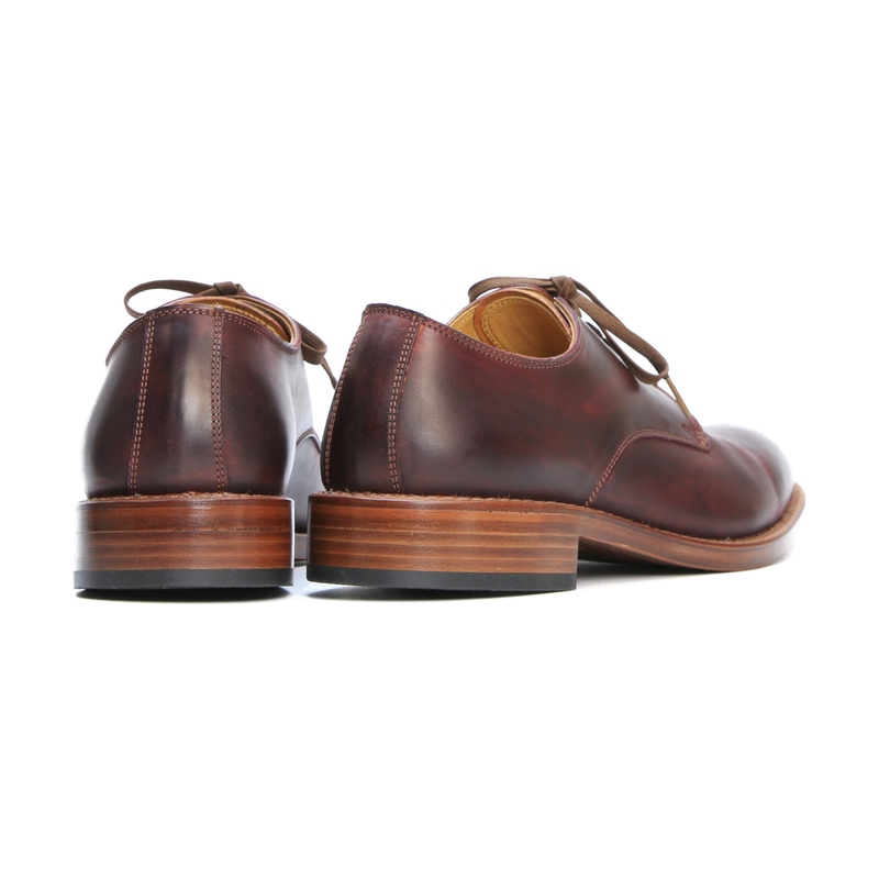 #2100 CORDOVAN PLAIN TOE SHOES  BURGUNDY コードバンプレーントゥシューズ バーガンディ