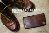 "MOTOR NEW VINTAGE" RLW1E ≪NATURAL≫ HORWEEN CHROMEXCEL TRACKER'S WALLET  ホーウィン クロムエクセル トラッカーズウォレット
