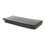 FW1D ≪BLACK≫ HAND-DYED ZIP LONG WALLET / 手染めジップロングウォレット