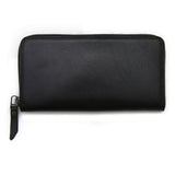 FW1D ≪BLACK≫ HAND-DYED ZIP LONG WALLET / 手染めジップロングウォレット